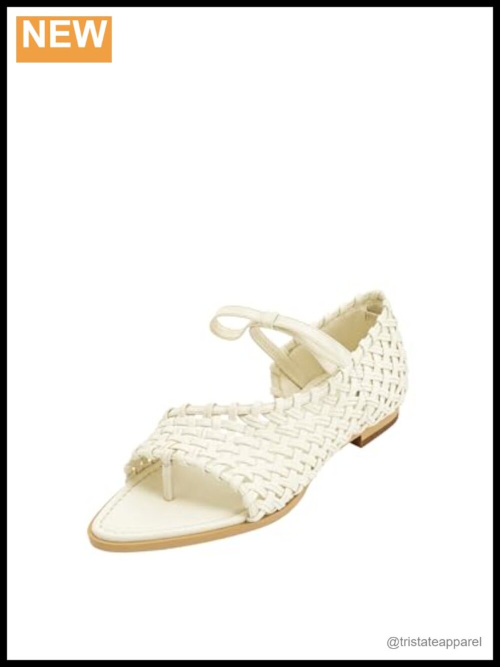 JW PEI Jocelyn Weave Strap Vegan Leather Flip-Flops Ankle Strap Sandals
